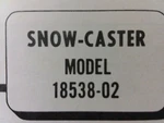 Bolens 16 G14 Tractor Snow Thrower Implement 18538 Owner & Parts (2 Manuals. Fixed Price $33.96.