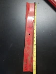 New Os Qty 1, Snapper 1-9711 Blade Oem 18.5 Red Steel, Deck Lawnmower. Fixed Price $18.00.