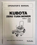 Zero-turn Mower Operator Manual Kubota Z122E Z121S Z125E Z125S. Fixed Price $19.97.
