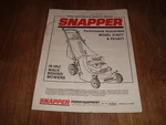 Snapper Hi-vac Walk Mowers P21407T Operators Manual 1-6426. Fixed Price $9.99.