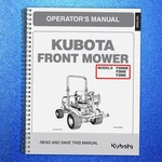 Kubota F2690E F3990 Mower Operators Manual Bound, Tough Covering. Fixed Price $20.96.