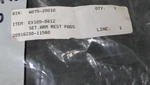 New, Exmark 109-9812 Set, Arm Rest Pads Fits Lazer LZAS29KA604LP. Fixed Price $205.00.