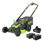 Greenworks 80V 25" Self-propelled Lawn Mower Two Battery Port W/ 2X2.5AH. Fixed Price $749.99.