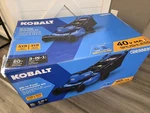 New Kobalt 40V Max 20-IN Cordless Brushless Push Lawn Mower W/ Battery & Charger. Fixed Price $299.99.