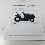 Husqvarna Riding Mower Illustrated Parts List 954140014B 1999. Fixed Price $8.29.