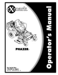 Owner Manual For Exmark Phazer Riding Mower -models & PHZ19KA343CA. Fixed Price $22.95.
