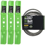 Mower Blades & Deck Belt Kit For Craftsman T260 G8300 G8200. Fixed Price $51.95.