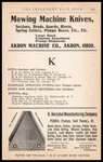 1907 R. Herschel Mfg Co. East Peoria Illinois Lawn Mower Knives Vintage Print Ad. Fixed Price $20.89.