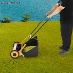 14-INCH Hand Push Reel Lawn Mower Adjustable Height Grass Collector. Fixed Price $92.12.