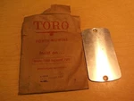 New Lawn Mower Part Toro 8-8230 Batter Pack Cover *free Shipping*. Fixed Price $16.99.