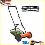 14'' Walk-behind Lawn Mowers,push Reel Grass W/ 5 Blades For Yard & Garden. Fixed Price $58.89.