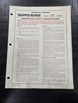 Snapper Lawn Mower Series V211PS V211P4 Operator Illustrated Parts Manual. Fixed Price $24.95.