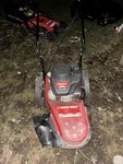 Troy-bilt TB221TM Gas Walk-behind Lawn Mower, Rotary Blade, Red/black. Fixed Price $155.00.