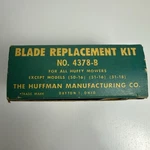 Huffy Mower 4378-B Blade Replacement Huffman Mfg New Old Stock In Box Rare. Fixed Price $130.00.