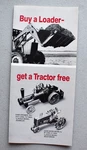 Farmhand Loader Vintage 1980'S Brochure Showing Scale Model Tractors Jd, Case. Fixed Price $14.99.