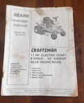 Original Sear Craftsman 8 Hp Lawn Tractor 30" Mower Owner Part Manual 502.254210. Fixed Price $39.99.