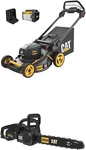 60V Cordless Lawn Mower & Brushless Chainsaw With Battery Charger Included. Fixed Price $1200.99.