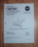 Craftsman 486.24837 42 In Snow Thrower Owners Manual With Illustrated Parts List. Fixed Price $15.95.