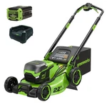 Greenworks 60V 22 Inch Self-propelled Lawn Mower W/ 8AH Battery And 6A Charger. Fixed Price $599.99.