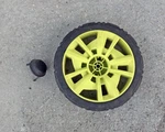 Ryobi P1109VNM 18VOLT 16" Cordless Mower 8" Rear Wheel & Cap Free Us Shipping. Fixed Price $18.88.