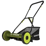 Sun Joe SUJ-MJ500M 16 Inch 4 Position Manual Reel Mower With Catcher (open Box). Fixed Price $108.41.