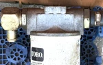 Toro Greensmaster 3100 Mower Oil Filter Head 44-5560. Fixed Price $22.00.