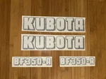 Kubota BF350-A Loader Replacement Decals (set 4) Stickers 4X4 Diesel Tractor. Fixed Price $31.45.