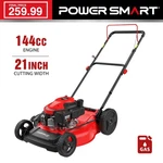 Powersmart 21" Gas Lawn Mower, 144CC Egine, Efficient Grass Cutting, Small Yard. Fixed Price $259.99.