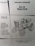 Sears SS-15 Garden Tractor 917.25381 &15HP Engine 325430 Owner Parts (2 Manual. Fixed Price $97.99.