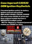 Case Ingersoll C30530 Oem Ignition Key Switch For Onan Kohler 3000 4000 Models. Fixed Price $39.00.