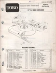 Toro Lawn Mower Model 16775 Serial 4000001 And Up Parts Catalog 1984 Schematics. Fixed Price $9.99.