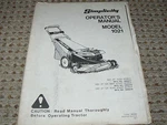 Simplicity Model 1021 Mower Operator's Manual. Fixed Price $12.99.