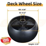 Lawneagle Deck Wheel Kit For Cub Cadet Toro 4 Pack. Fixed Price $41.99.