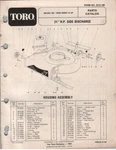 Toro Lawn Mower Model 16580 Serial 300001 And Up Parts Catalog 1983 Schematics. Fixed Price $9.99.