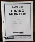 Homelite Jacobsen Riding Mower HR830E HR1230E Parts List Manual. Fixed Price $7.99.