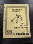 Hahn Gravely LTD-500 30" Riding Mower Lawn Tractor Operating Service Manual. Fixed Price $24.95.