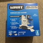 New Hart 20VOLT Brushless Cordless Vacuum Spot Carpet Cleaner W/batt,charger. Fixed Price $105.00.