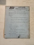 Vintage 1954 Reo Motors Lawn Mower Service Bulletin TG-20 Flying Cloud. Fixed Price $11.91.