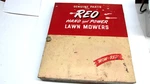 Reo Lawn Mower Cabinet With Parts, Books, Papers. Fixed Price $350.00.