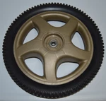 14" X 2" Sears/ayp Oem Mower 4-SPOKE Wheel 151138, 532180552, 150637-A Gold, New. Fixed Price $47.60.