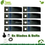 8X Blades & Bolts Set For 19" 21" Honda Rear Catcher Lawn Mowers L1238-HRU-001. Fixed Price $36.82.