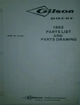 Gilson Pacer 40-100-01 Riding Mower Lawn Tractor 1962 Parts Catalog Manual. Fixed Price $47.99.