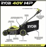 40V Hp Brushless 21 In. Cordless Battery Walk Behind Self-propelled Lawn Mower. Fixed Price $549.99.