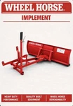 Wheel Horse Implement - Push Blade/snow Advertisement/poster + Decal #7. Fixed Price $9.80.