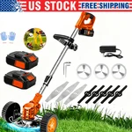 Cordless Electric Lawn Mower With 2 Batteries Yard Garden Cutter Tool Gift. Fixed Price $44.98.