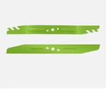 Ego Compatible AB2101D 21" Heavy Duty Mulching Lower Blade Set (2 Pack) New. Fixed Price $43.99.