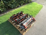 Jacobsen Greens Mower Blade Reels Set Of 3 # 67877 Round Ports W/ Groomers. Fixed Price $3650.00.