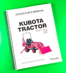 Owners Manual For Kubota Tractor BX23S LA340 BT603, 179 Pages With Clear Covers!. Fixed Price $26.05.