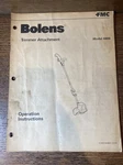 Vintage Bolens Trimmer Attachment 6888 Operation Manual Instructions Book. Fixed Price $12.99.