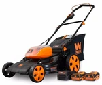 Wen 40439 40V Max Li-ion 19-INCH 3-IN-1 Lawn Mower With Two Batteries & Charger. Fixed Price $357.15.